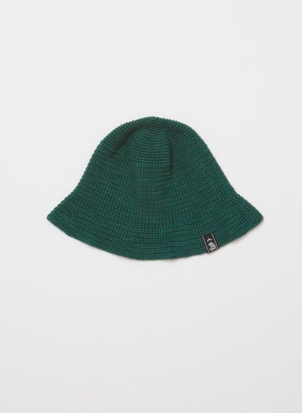 画像1: HAND KNIT BUCKET HAT (1)